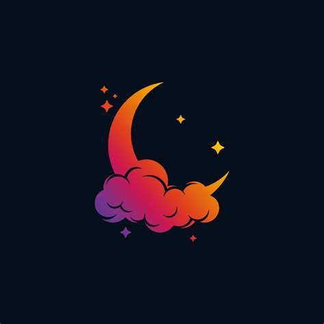 Moon logo design template 11071945 Vector Art at Vecteezy