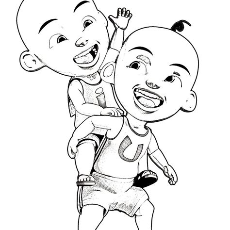Upin And Ipin Coloring Pages Coloring Home - Riset