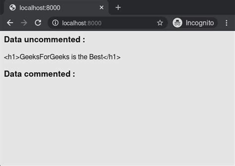 comment - Django template tags - GeeksforGeeks