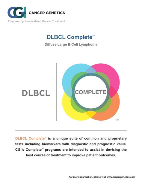 CGI DLBCL Complete Program Brochure by Cancer Genetics, Inc. - issuu