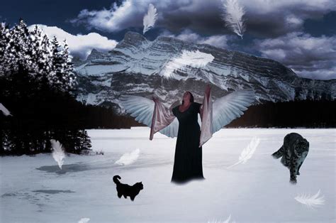 Angel in snow by Sumidha on DeviantArt