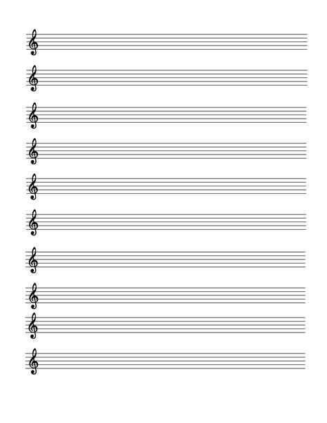 Blank Musical Notes Paper | Templates at allbusinesstemplates.com