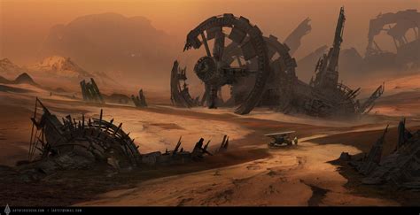 sci fi concept art desert - Merlene Albert