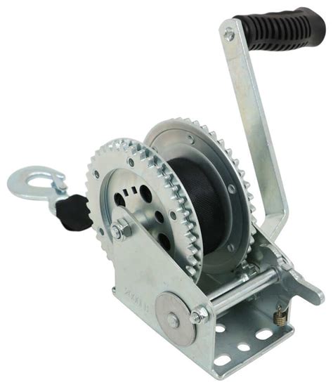 Single-Speed Boat Trailer Winch with 20' Strap and Brake - 2,000 lbs ...