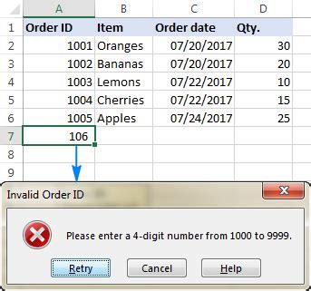 Data validation in Excel: how to add, use and remove