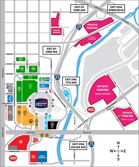 Broncos Stadium Parking Map - Goimages U