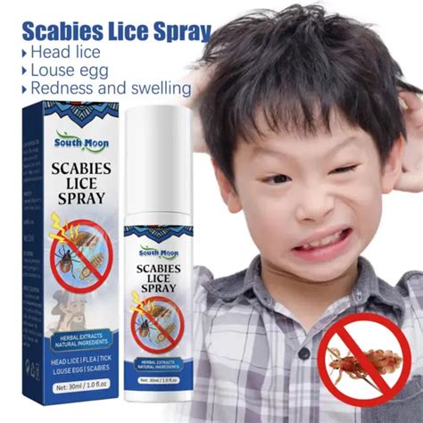 PUBIC LICE ANTIBACTERIAL Spray Removal Lice Eggs And Scalp Anti-itch Spray V3Y8 $3.85 - PicClick