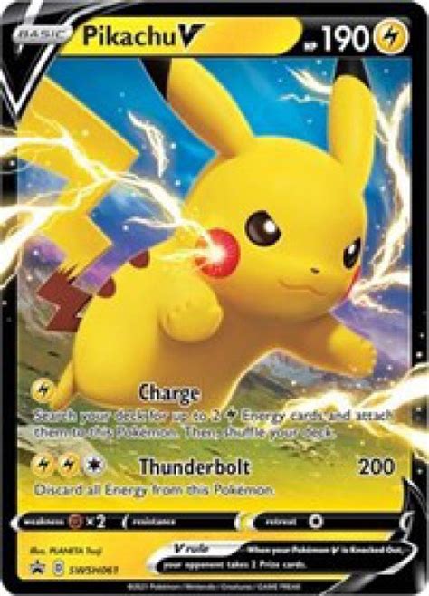 Pokemon Sword Shield Promo Single Card Ultra Rare Pikachu V SWSH061 - ToyWiz