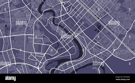 Vector map of Baghdad, Iraq. Street map poster illustration. Baghdad map art Stock Vector Image ...