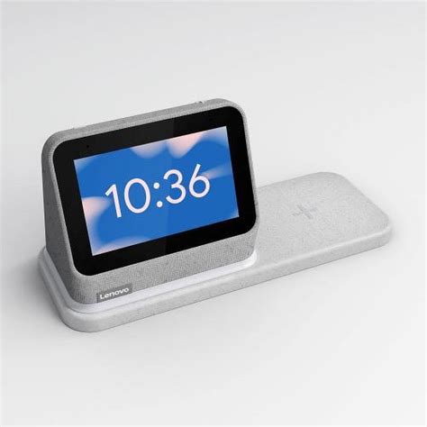 Lenovo Smart Clock 2 with Wireless Charging Dock - Heather Grey ...