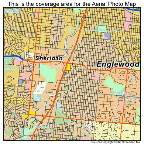 Aerial Photography Map of Englewood, CO Colorado