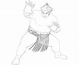 Sumo Wrestler Coloring Pages sketch template
