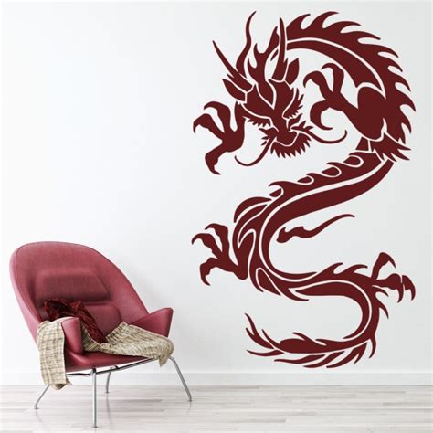 Chinese Dragon Oriental Wall Sticker