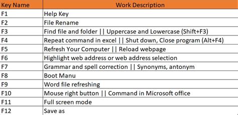 Function Key F1-F12 Shortcuts works || ফাংশন কি এর কাজ সমূহ F1 হতে F12 পর্যন্ত - Basic School Online