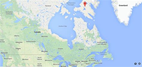 Where is Baffin Island on map of Canada