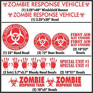 Zombie Response Team Decal | eBay