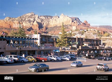 Main Street, Downtown Sedona, Arizona Stock Photo: 4347923 - Alamy