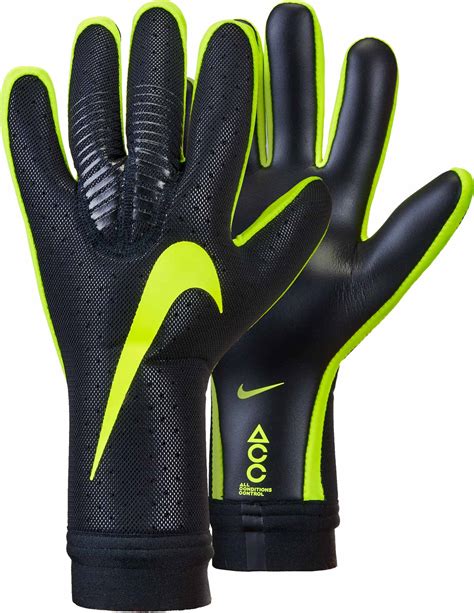 Nike Vapor Touch Goalkeeper Gloves - Black/Volt - SoccerPro.com