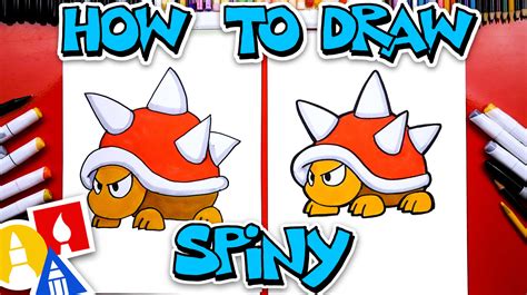 How To Draw Spiny From Mario - Art For Kids Hub