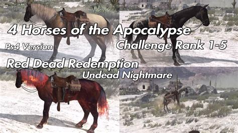 Red Dead Redemption Undead Nightmare - 4 Horses of the Apocalypse PS4 ...