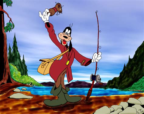 Goofy Fishing by dgtrekker on DeviantArt