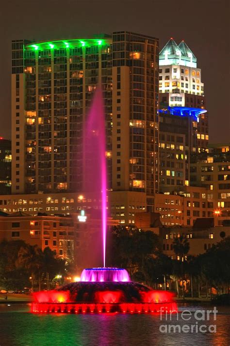 Lake Eola Park Fountain Photograph by Adam Jewell - Fine Art America