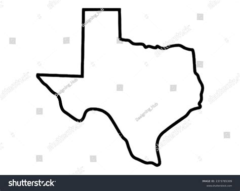 Texas Map Tx Outline Logo Stock Vector (Royalty Free) 2373785309 ...