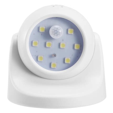 Motion Sensor LED Light Wireless Battery-Operated 360° Rotation Lamp ...