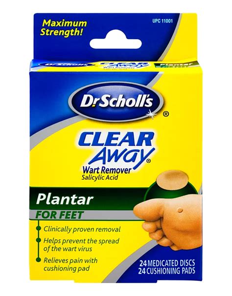 Dr. Scholl's Clear Away Maximum Strength Wart Remover Plantar For Feet ...