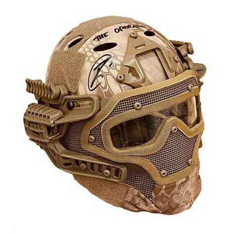 Robert O'Neill Signed Navy SEAL Desert Python Tactical Helmet Inscribed "The Operator" (PSA ...