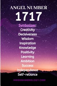 Angel Number 1717 and the meaning of 1717 - Hidden Numerology