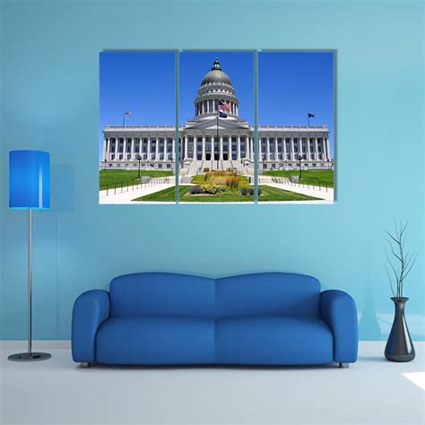 Utah Capitol Building Canvas Wall Art - Tiaracle