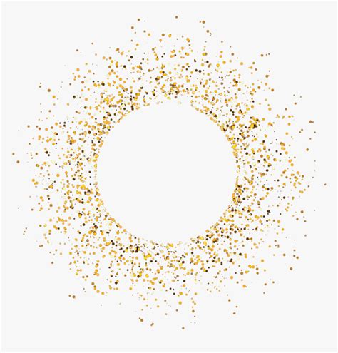 Gold Glitter Circle Png Page - Glitter Golden Circle Png, Transparent Png , Transparent Png ...