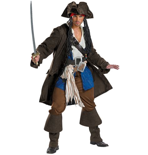 Premium Adult Captain Jack Sparrow Costume N4787