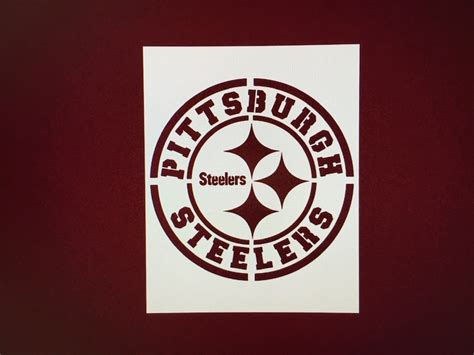 Steelers stencil 11x8.5 11x13.9 | Etsy