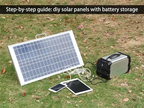 Step-by-step guide: diy solar panels with battery storage - Huntkey ...