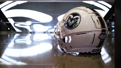 Colorado State football team unveils new helmet