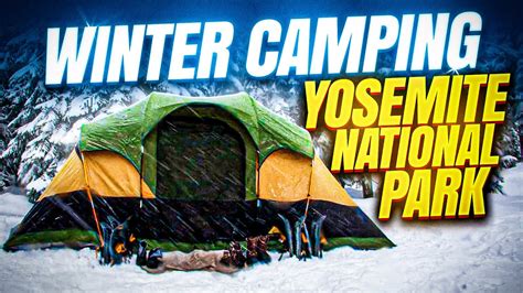 Winter camping in Yosemite National Park (Bear spotted) - YouTube