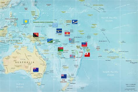 Australia And South Pacific Map - Find Out More About These Paradise Islands