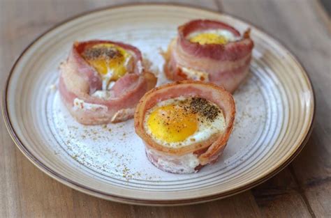 Bacon Baked Eggs - Fit Foodie Finds