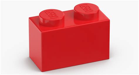 3D bright red lego bricks - TurboSquid 1492395