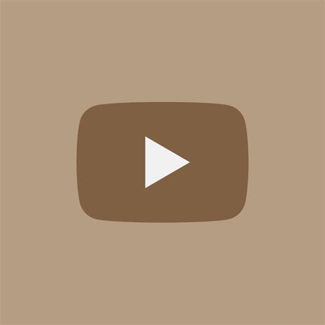 YouTube light brown icon iPhone IOS Iphone Wallpaper Themes, Dark ...