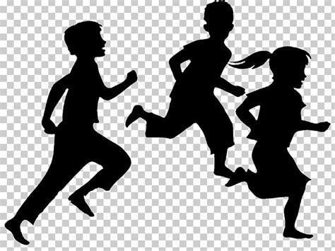 Child Silhouette Running PNG, Clipart, Black And White, Child, Clip Art, Drawing, Fun Run Free ...