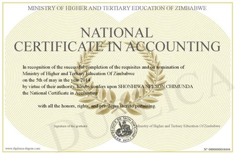 Certificate In Accounting – certificates templates free