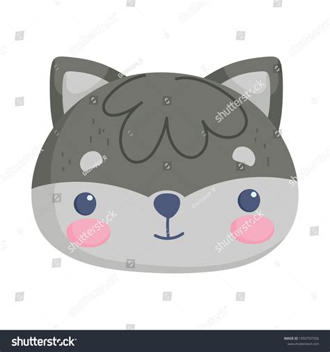 Raccoon Cute Face Cartoon Isolated Stock Vector (Royalty Free) 1993797356 | Shutterstock