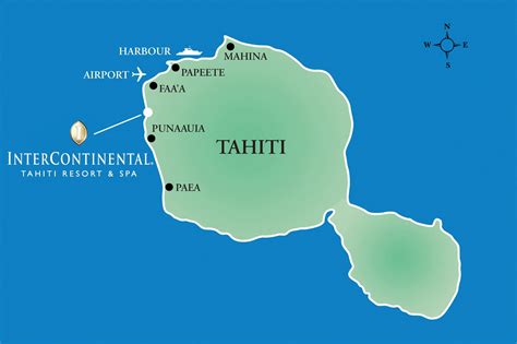 Resort Map & Location - InterContinental Tahiti Resort & Spa