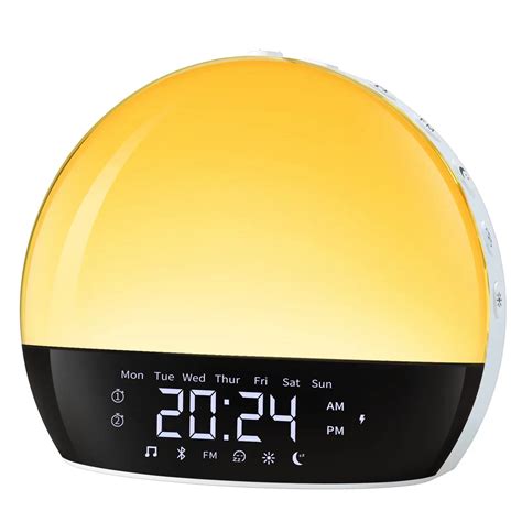 Sunrise Alarm Clock, Bluetooth Speaker Sound Machine, Sunrise and ...