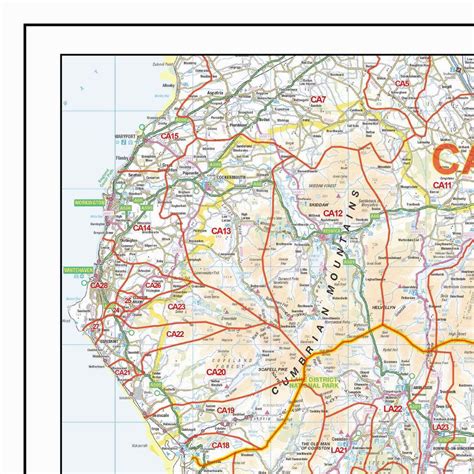 Northern England Postcode District Map (D4) – Map Logic