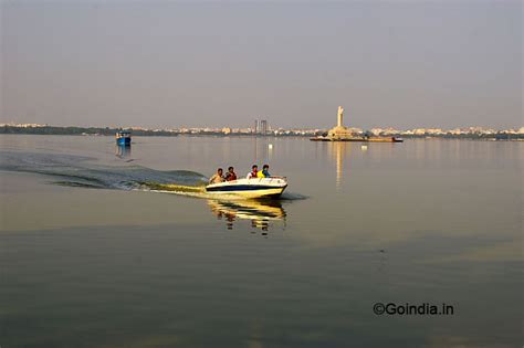 Lumbini Park by the side of Hussain Sagar Lake with Buddha Statue at Secunderabad