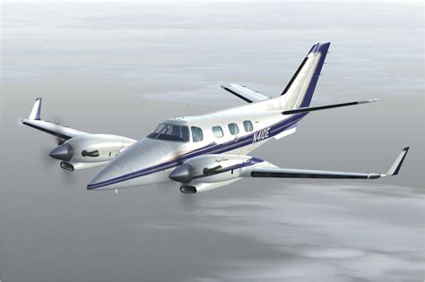 Blue/Gold Beechcraft Duke for FSX